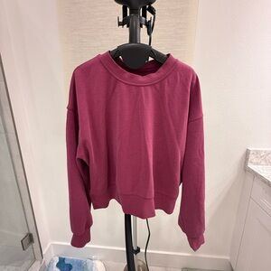 Lululemon Women's Pink Sweatshirt size 6